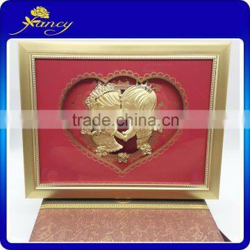 3d Gold Fortune Bull Picture Frame