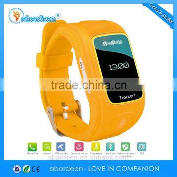 Personal locator smart watch gps tracker for kids and children SOS panic button support gsm listening and free map tracking