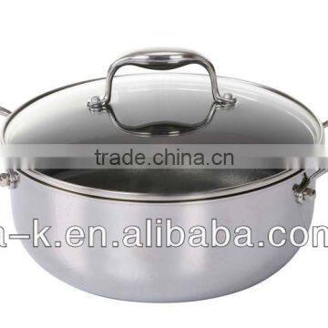 3 layer stainless steel insulated casseroles hot pot