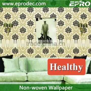 2016 hot sale non woven wallpaper