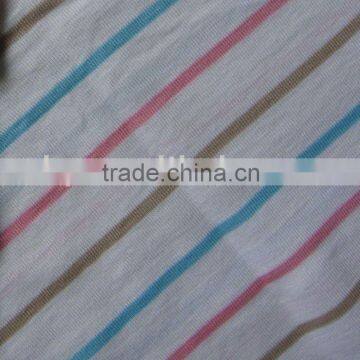 100%Cotton yarn dyed rib knitting fabric