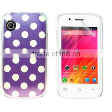 for wiko Ozzy high quality purple polka crystal case factory price