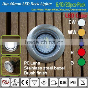 Round Stainless Steel Low Voltage DC12V Mini Led Underground Lamp