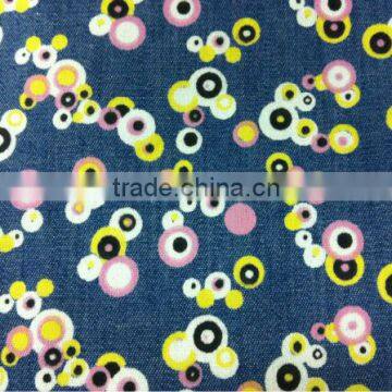 cotton spandex denim printed fabric-002