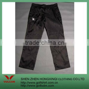 100% Woven Cotton Men Black Color Casual Long Pants