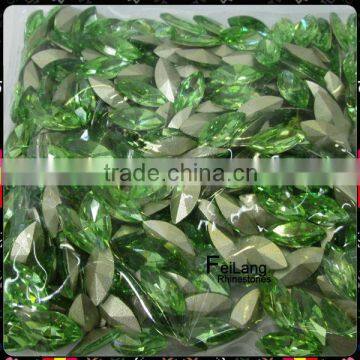 Feilang brand stock colorful horse eyes point back crystal with good quality