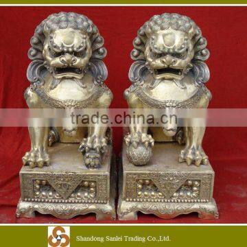 large brass lion
