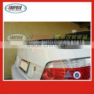 high quality black carbon fiber For Bmw E60 MT Style foot rear spoiler wing trunk 2004-2009