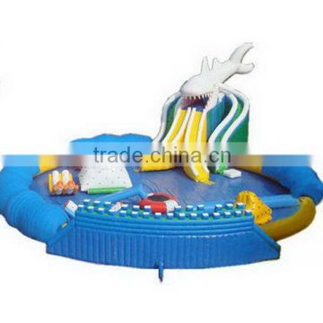 children inflatable pool with slide