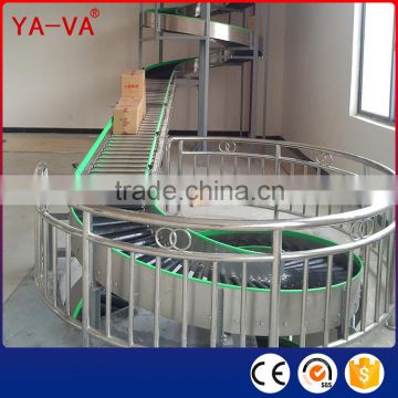 Stainless Steel Free Roller Spiral Vertical Conveyor