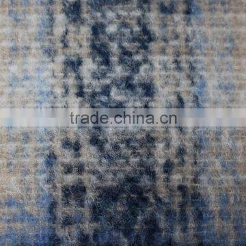 Fall Winter Thick Scotch Plaid Brushed Polyester Acryilic Blend Wool Fabric photo-4