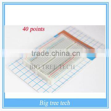 High Quality 400 holes mini bread board / breadboard 8.5CM x 5.5CM A605