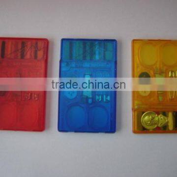 Promotional Plastic Credit Card Sewing Kit Set