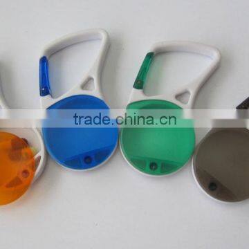plastic pill box with carabiner