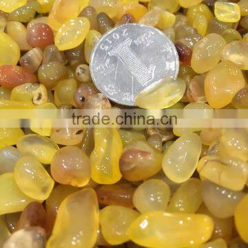 7~9mm Polished Colorful Bright Yellow Agate Tumbled Stones