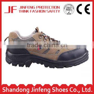 Low cut safety shoes type casual sport safety shoes suede leather breathable ce injection durable outdoors safety footwear