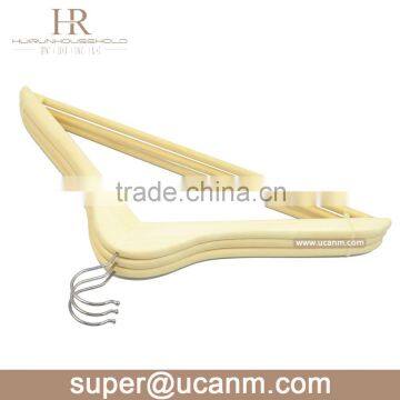 HRW-3001N A Grade without paint wood cheap hanger for clothes