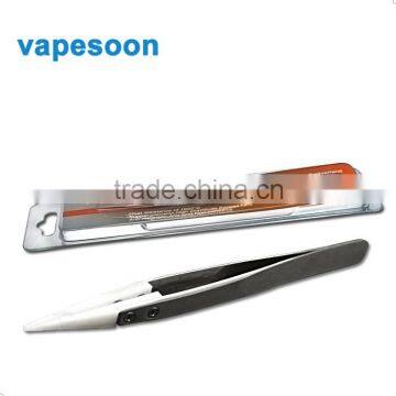 Wholesale useful DIY tool RDA ceramic tweezer for making ECIG atomizer coil