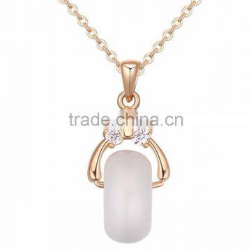 2015 Copper Plating of Gold Necklaces Zircon AAA Micro - Love Carol for Couples photo-4