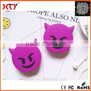 2016 Fashion silicone Cartoon cute evil demon face power bank