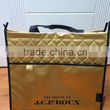 promotional metallic pp non woven shopping bag for gift