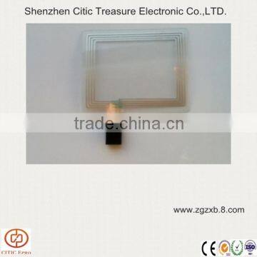 RFID nano conductive sliver circuit touch screen