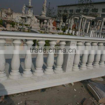 Villa External Wall Decortion Hand Carved Half and Solid Sandstone Bulasters photo-3