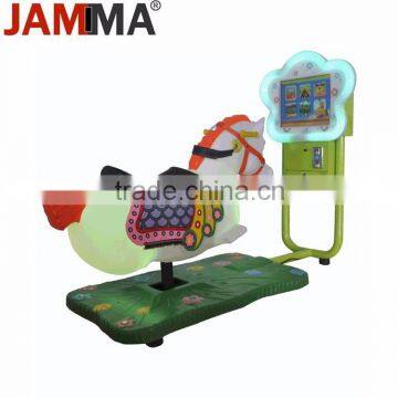 LED screen glassfibre kiddie ride amusement park 3d video car racing game machine