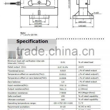 Double ended beam load cell QS weighing load cell Aluminum Alloy Single Point load cell platform scale load cell