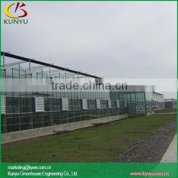 Sawtooth type greenhouse parts cheap glass greenhouses