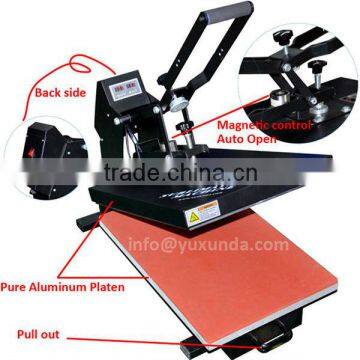 new lauched Yuxunda G6AS auto open high pressure t shirt heat press machine, t shirt sublimation machine pull-out