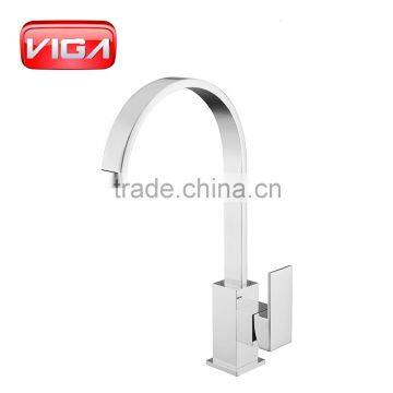 Solid Brass Taps Single Handle Kitchen Sink Faucet