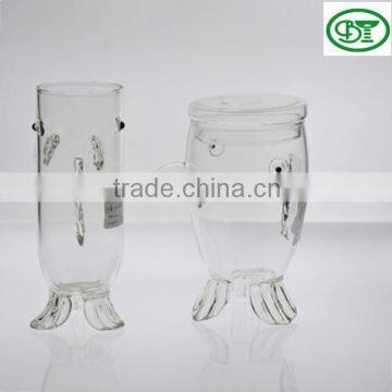 unique design clear glass cup