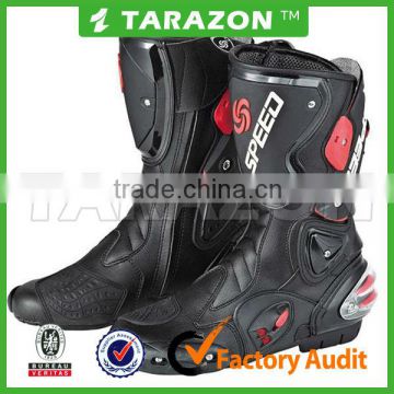 China made lightweight moto racing boots from tarazon