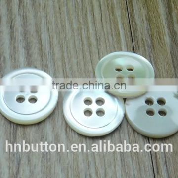 15mm natural 4 hole pearl troca shell button for T-shirt