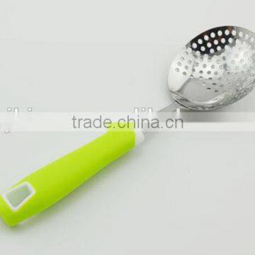 Cooking Gadget Stainless Steel Strainer With Soft Plastic Handle photo-3