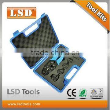 LSD good quilty LS03C-5D3 crimping tool kits with LS-03C crimping tool & replaceable dies combination in plastic box