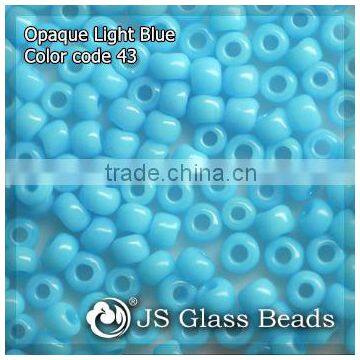 High Quality Fashion JS Glass Beads - 43# Opague Aqua Blue Rocailles Beads For Garment & Jewelry