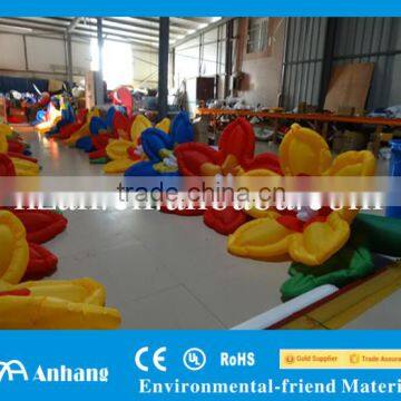 colorful artificial flower inflatable flower wedding aisle