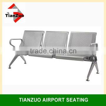 three seater metal steel painting lounge waiting chair