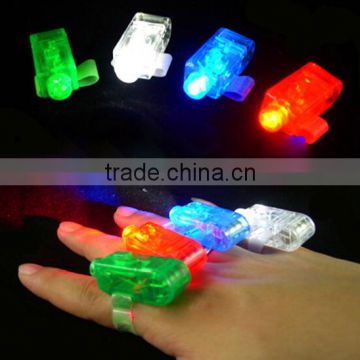 Creative design colorful led finger light/laser finger light /ring finger led light