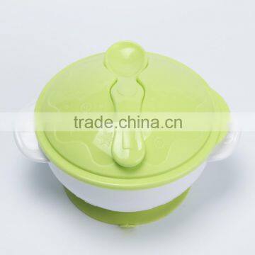 High Quality BPA Free pp Plastic Sucttion Baby Bowl With Spoon photo-3