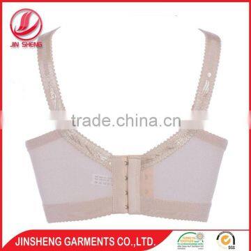 Wholesale Cheap Price Deep V-shape Mesh Lace Bra Nude Bra for Women