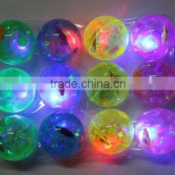 Factory Price 55mm Pvc Plastic Led Flashing Bouncy Water Ball Bouncing Toy Ball photo-2