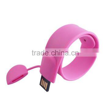 High Quality Silicone USB Flash Drive Bracelet Promotional Price photo-5