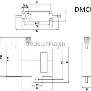 DMC811 Medium-sized Metal Gear Servo/11kg Torque Aluminum Case Servo/rc Airplane Servo