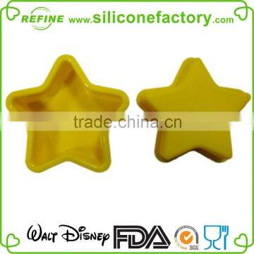 Hifh quality! Custom star shape lovely silicone cake mold