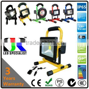 camp out red green blue black yellow rechargeable led flood light