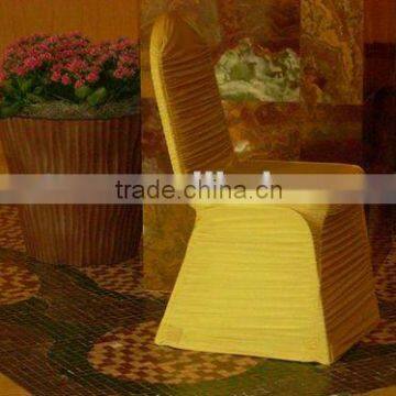 Wrinkled Polyester Spandex Chair Cover For Hotel/Banquet/Wedding