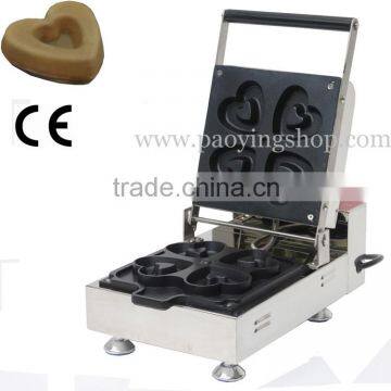 4pcs Commercial Use Non-stick 110v 220v Electric Love Heart Doughnut Machine